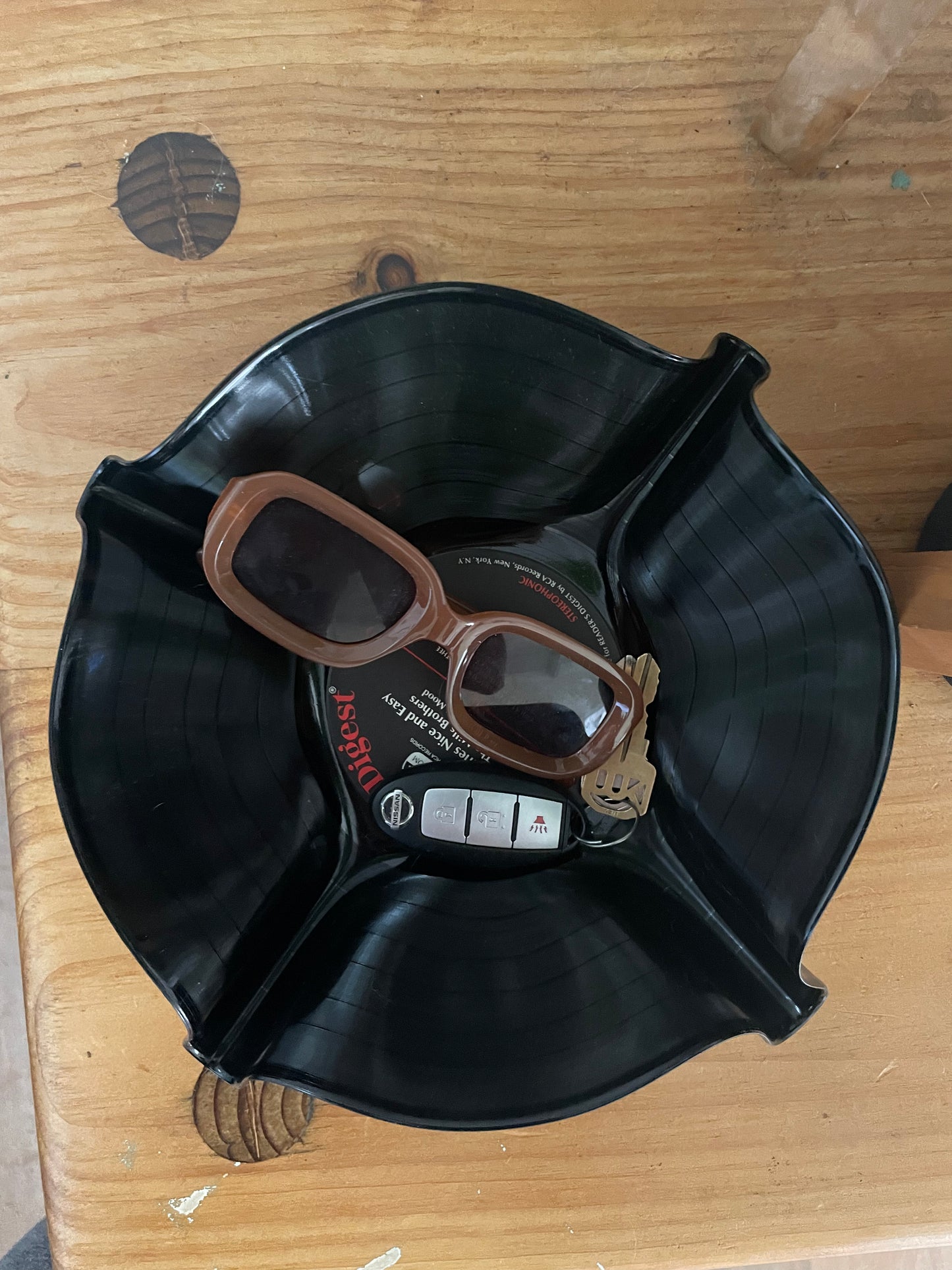 Upcycled Vinyl Bowl